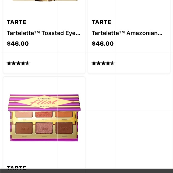 TARTE eye shawdow palelette